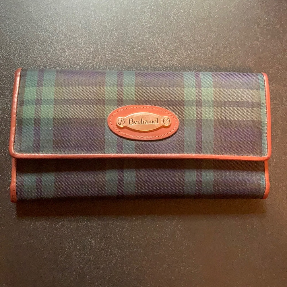 Vintage Bechamel wallet Plaid 1980s